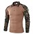 billige aktive t-shirts og tanks til mænd-herre vandre-t-shirt taktisk militær overfaldskampskjorte vintage grafisk t-shirt langærmet slim fit camo t-shirt med lynlås sweatshirt top udendørs hurtigtørrende letvægts åndbar svedtransporterende