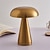 halpa Pöytävalaisimet-pohjoismainen led kultainen pöytälamppu baarihotellin sisustukseen sieni ladattava pöytä yövalot 3värinen kosketuskytkin yöpöytälamppu