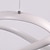 preiswerte Rundes Design-LED-Pendelleuchte, 59 cm, dimmbar, kreisförmiges Design, Acryl, Metall, minimalistische Lackierung, Esszimmer- und Küchenleuchten, 110–240 V, nur dimmbar mit Fernbedienung