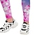 halpa tytön 3d-housut-lasten tyttöjen leggingsit kukat sateenkaari urheilu taaperot housut graafinen muoti ulkoilu 3-12 vuotta kesä laivastonsininen violetti/aktiivinen/sukkahousut/söpö