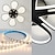 preiswerte Dimmbare Deckenleuchten-LED-Deckenleuchte, 6 Köpfe, 60 cm, Blumendesign, Kronleuchter, Metall, künstlerischer Stil, industrielle Lackierung, künstlerischer nordischer Stil, 110–240 V