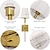 billige Toiletbelysning-stik i væglampe dæmpbare væglamper 1 stk, hvid stofskærm væglampe med 6 fod stik i ledning, indendørs væglamper vægmonteret armatur, til soveværelse stue gang, guld