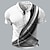 cheap 3D Polos-Men&#039;s Waffle Polo Shirt Button Up Polos Lapel Polo Polo Shirt Golf Shirt Turndown Gradient Graphic Prints Geometry Yellow Gray Outdoor Street Print Short Sleeve Clothing Apparel Fashion Designer