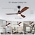 cheap Ceiling Fan Lights-Ceiling Fan with Light App &amp; Remote Control 105/130cm Dimmable 6 Wind Speeds Modern Ceiling Fan for Bedroom, Living Room, Small Room 110-240V