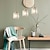 abordables Éclairages pour îlot-led suspensions îlot de cuisine lustres en cristal 1/3 tête ferme moderne foyer entrée luminaires plafond suspendu globe au-dessus de la table blanc chaud noir / or