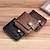 cheap Card Holders &amp; Cases-Credit Card Holder Wallet Men&#039;s PU Leather Solid Color Business Wallet Card Holder With Zipper &amp; Button Valentine&#039;s Day Gift