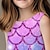cheap Girl&#039;s 3D Dresses-Kids Girls&#039; Dress Graphic Mermaid Sleeveless Outdoor Casual Fashion Cute Daily Polyester Above Knee Casual Dress A Line Dress Tank Dress Summer Spring 3-12 Years Yellow Purple