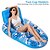 cheap Outdoor Fun &amp; Sports-Floating Water Hammock Recliner Foldable Inflatable Swimming Air Mattress Bed Sea Swimming Ring Pool Party Toy Float Lounge Bed