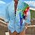 tanie Męska koszula hawajska-Męskie Koszula Wzory graficzne Papuga Kołnierz stawiany Żółty Niebieski Fioletowy Zielony Na zewnątrz Ulica Długi rękaw Nadruk Odzież Moda Designerskie Codzienny Wygodny