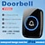 cheap Doorbell Systems-Wireless Doorbell kitPlug-in Receiverelderly pagerWaterproof Push Button with 1000 feet Operating Range 5 Volume Levels60 ChimesLED flash&amp;CD Sound For Home/Office/Classroom Use