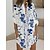 cheap Mini Dresses-Women&#039;s Shirt Dress Casual Dress Shift Dress Outdoor Daily Vacation Mini Dress Fashion Modern Satin Button Pocket Stand Collar Summer Spring Fall Half Sleeve Loose Fit 2023 White Pink Blue Floral S M