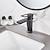 abordables Classiques-mitigeur lavabo, mitigeur lavabo monobloc monocommande monotrou pont monté avec flexible eau chaude et eau froide