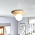 Χαμηλού Κόστους Βάσεις Διάχυσης &amp; Ημιδιάχυσης-Φωτιστικό οροφής led 12cm γεωμετρικά σχήματα χωνευτά φώτα βάσης κεραμικό ξύλο καλλιτεχνικό στυλ επίσημο φωτιστικό οροφής για διάδρομο ζεστό λευκό 110-240v