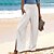 cheap Pants-Women&#039;s Wide Leg Pants Trousers Faux Linen Black White Apricot Fashion Side Pockets Wide Leg Casual Daily Full Length Plain Comfort S M L XL 2XL