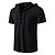 economico Cime-t-shirt vichinga medievale in cotone a maniche corte con cappuccio camicie da uomo in stile retrò con lacci hippie abbinati al costume larp