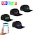 billige Nyheder-led hatteslæde kasketter display besked bluetooth redigerbar cool hat til fest