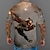 billiga Cosplay till vardagen-Guardians of the Galaxy 3 Raket Raccoon T-shirt Anime 3D Grafisk Till Herr Vuxna Maskerad 3D-utskrift Ledigt / vardag