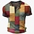 cheap Men&#039;s Henley T Shirt-Men&#039;s Waffle Henley Shirt Graphic Color Block Plaid / Check Henley Clothing Apparel 3D Print Outdoor Street Short Sleeve Button Fashion Designer Basic Casual