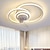 billige Loftsventilatorlamper-loft ventilator med lys cirkel design app&amp;amp; fjernbetjening 50cm dæmpbar 6 vindhastigheder moderne loftventilator til soveværelse, stue, lille værelse 110-240v