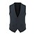 cheap Gilets-Men&#039;s Vest Gilet Date Party &amp; Evening Company Party Casual / Daily V Neck Single Breasted Modern Contemporary Office / Business Jacket Outerwear Solid / Plain Color Sexy Light Gray Dark-Gray Black