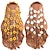 billige Tilbehør til hårstyling-2 stk blomst hippie pannebånd blomsterkrone sommer solsikke hårtilbehør for 70-talls bohemkostymer stil