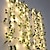 ieftine Fâșii LED-lumini solare de viță de vie lumini de iedera lumini cu led artificial ratan verde plantă led lumini solare snur în aer liber lumini de suspendare cu led pentru gard de curte agățat pe perete