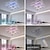 ieftine Lumini Reglabile-Plafoniera din acril cromat reglabil cu LED 5 capete si 8 capete cu lumina de fundal si conexiune la aplicatie/telecomanda potrivita pentru dormitoare sufragerie birouri camere copii