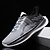cheap Men&#039;s Shoes-Men&#039;s Sneakers Sporty Look Flyknit Shoes Outdoor Daily Sporty Casual Elastic Fabric Running Shoes Walking Shoes Breathable Black gray Prynne Summer Spring Color Block