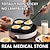 cheap Egg Acc-4-Hole Non-Stick Fry Pan with Wooden Handle - Perfect for Eggs, Pancakes, Burgers &amp; More!