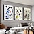 olcso Geometriai nyomatok-3db/szett fali művészet vászon egyszerű absztrakt festmény nappaliba hálószoba fürdőszoba étkező konyha iroda fali dekoráció esztétika fali művészet díszítőfestés (keret nélkül 11,81 hüvelyk x 15,75