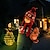 billiga Pathway Lights &amp; Lanterns-solenergi ananas lampa järn lykta led koppartråd lampsnöre utomhus vattentät trädgård dekorativ hängande lampa