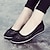 זול נעלים שטוחות לנשים-בגדי ריקוד נשים שטוחות החלקות נעלי נוחות עבודה יומי צבע אחיד קיץ לגזור עקב טריז בוהן עגולה יום יומי מִעוּטָנוּת רשת לואפר שחור לבן