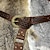 cheap Historical &amp; Vintage Costumes-Nordic Embossed Buckle Belt Viking Retro Vintage Medieval Faux Leather Knight Belt LARP Cosplay Halloween