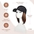 ieftine Peruci Sintetice Trendy-șapcă de baseball cu extensii de păr pentru femei sintetice rezistente la căldură, 6 inchi, peruci de înlocuire a postului de păr scurt și drept, reglabile, în pălărie pentru fete