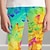 cheap Girl&#039;s Bottoms-Kids Girls&#039; Graphic Leggings Active Outdoor Summer 3-12 Years Yellow Pink Red