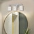 levne Toaletky-toaletní světlo křišťálové ip20 2/3hlavé led zrcadlo přední lampa led koupelnová světla nad zrcadlovou stěnou svítidla pro koupelnu ložnice obývací pokoj skříňka zlatá stříbrná