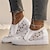 ieftine Mocasini de Damă-Pentru femei Adidași Slip-On-uri Pantofi Augmentare Înălțime Pantofi albi Pantofi de confort În aer liber Zilnic Culoare solidă Floral Vară Toc Platformă Vârf rotund Elegant Casual minimalism Plimbare