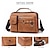 cheap Laptop Bags,Cases &amp; Sleeves-WEIXIER Mens Crossbody Bag Leather Messenger Bags Waterproof Shoulder Bag Satchel Bag Vintage Briefcase Handbags for Travel Work Business