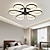 cheap Dimmable Ceiling Lights-LED Ceiling Light 6 Heads 60cm Flower Design Chandelier Metal Artistic Style Industrial Painted Finishes Artistic Nordic Style 110-240V