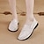 cheap Shoes &amp; Bags-Women&#039;s Flats Slip-Ons Outdoor Daily Comfort Shoes Summer Round Toe Flat Heel Casual Minimalism Loafer Cowhide Solid Color Color Block White green 2098-1 Purple 2098-1 yellow