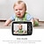 ieftine Monitoare Bebeluși-monitor pentru bebeluși - monitor video pentru bebeluși cu ecran de 3,5 cu cameră și sunet - telecomandă pan-tilt-zoom viziune nocturnă modul vox monitorizare temperatură cântece de leagăn vorbire în