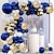 billige Balloner-107 stk kongeblå ballon kæde fødselsdagsfest temafest dekoration ballon sæt