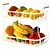 olcso Konyhai tárolás-2 szintes gyümölcskosár, asztali zöldséges gyümölcskosár tál konyhapulthoz fém huzal tárolókosár gyümölcs állványtartó rendszerező kenyérhez snack zöldségtermékek