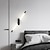 abordables Apliques de pared para interior-Diseño de tira de lámpara de pared led 22 &quot;lámpara de pared de fondo led moderna sala de estar dormitorio cabecera 10w luz de pared interior de aluminio aplique de iluminación blanco cálido 1 Uds