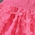 preiswerte Kleider für Babys-kinderkleidung Mädchen Feste Farbe Schmetterling Kleid Outdoor Ärmellos Aktiv Modisch Kuschelig Gitter Knielang Polyester Sommer Frühling Casual kleid Schaukelkleid A Linie Kleid 3-7 Jahre Rosa Rote