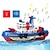 cheap Outdoor Fun &amp; Sports-Fast Speed Music Light Electric Marine Rescue Fire Fighting Boat Toy for Kids