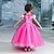 preiswerte Kostüme aus Film und Fernsehen-Märchen Prinzessin Prinzessin Aurora Kleid Blumenmädchen Kleid Mädchen Film Cosplay A-Linie Urlaubskleid Weihnachten Gelb Fuchsie Weihnachten Hochzeit kleid hochzeitsgast Kleid