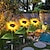 billige Pathway Lights &amp; Lanterns-solcelledrevne solsikkelys udendørs dekorative havepæle solcelledrevne stiindretningslys solcelleblomster til haven gårdhave gårdhave græsplæne gårdhave gangbro