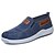 cheap Shoes &amp; Bags-Men&#039;s Loafers &amp; Slip-Ons Comfort Shoes Slip-on Sneakers Outdoor Daily Casual Canvas Walking Shoes Breathable Blue Grey Summer Spring