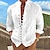 זול חולצת הוואי לגברים-בגדי ריקוד גברים חולצה פרחוני הדפסים גרפיים עומד לבן ורוד מסמיק פול תלתן בָּחוּץ רחוב שרוול ארוך דפוס ביגוד אופנתי סגנון רחוב מעצב יום יומי